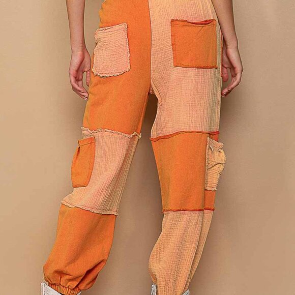 Boho Patchwork Jogger Pants | Drawstring Gauze Pants | Festival Vibes | S-L - Picture 4 of 5